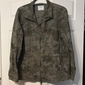 Old Navy Green Camouflage Jacket